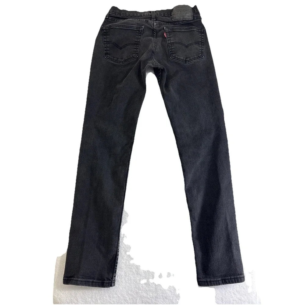 Levi's 511 Slim Black Jeans‎ W30 L(29) Stretch Water Less Denim